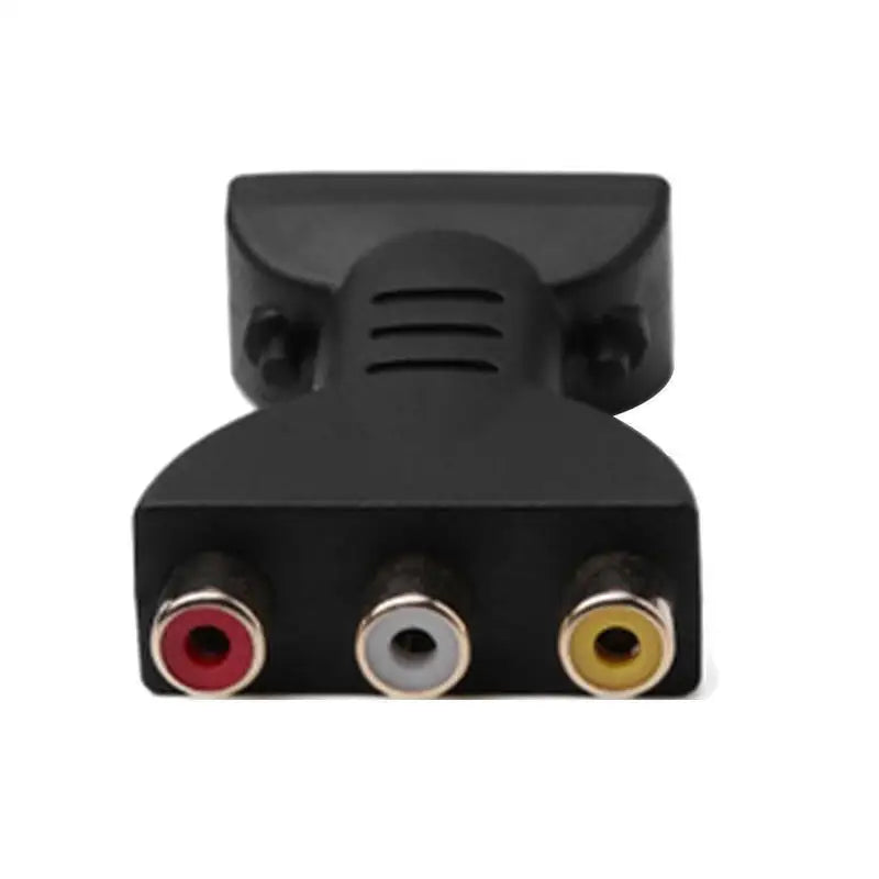 Mini HDMI TO AV Gold-plated HDMI-compatible Male To 3 RGB RCA Video Audio Adapter AV Component Converter Connector For HDTV DVD