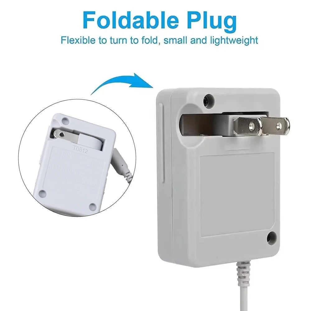 AC Adapters Game Charger For Nintendo Dsi Ndsi 3DS/ DSi/DSi XL/ 2DS/ 2DS XL/New 3DS XL 100-240V Wall Plug Adapter For 3DS