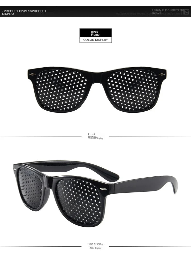 Anti-myopia Astigmatism Glasses With Holes Vision Correction Fatigue Pin Hole Glasses For Men Women Eyesight Improvement Natural