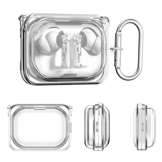 Transparent Earphone Case For Nothing Ear (A) Luxury Shockproof Cover For Nothing Ear a TPU Protective Shell with Keychain