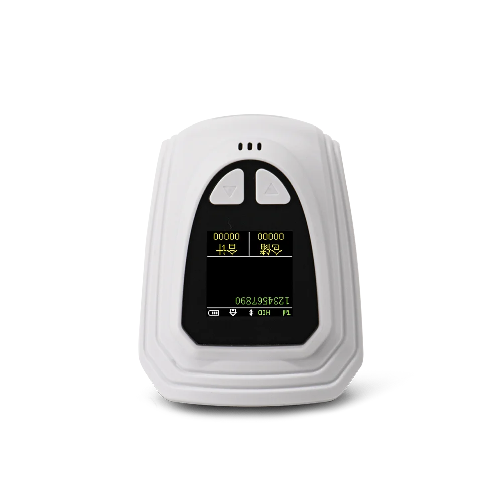 Wireless Handheld 2D Bluetooth Barcode Scanner PDF417 Data Matrix QR Code Reader with LCD Screen Display Image Logistic Reader