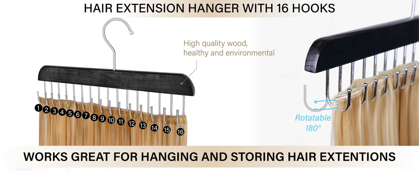 Leeons Hair Extension Holder For Hair Extensions Hanger Braid Rack Organizer Hair Extension Holder For Washing In Shower