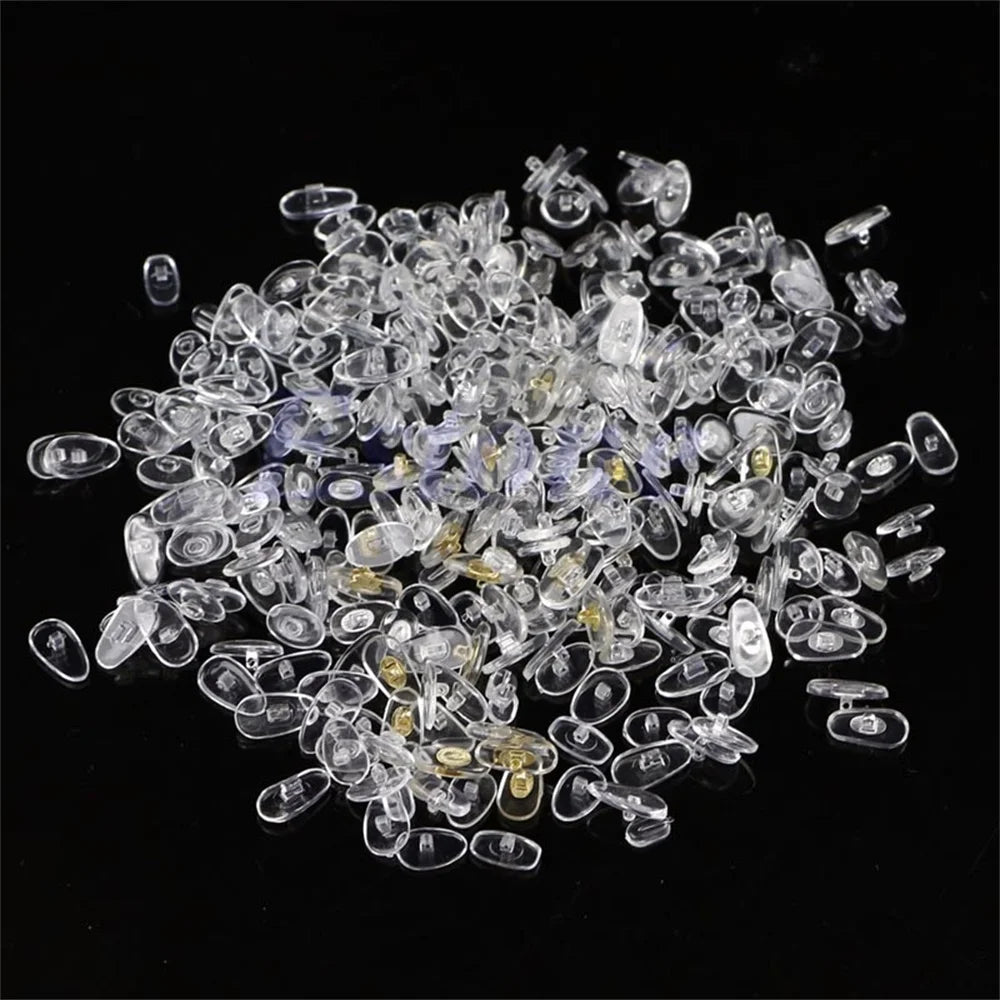 300Pcs/Box Professional Silicone Eyeglass Sunglasses Spectacles Screw On Nose Pads Repair Tool Set Eyewear Glasses Accessories
