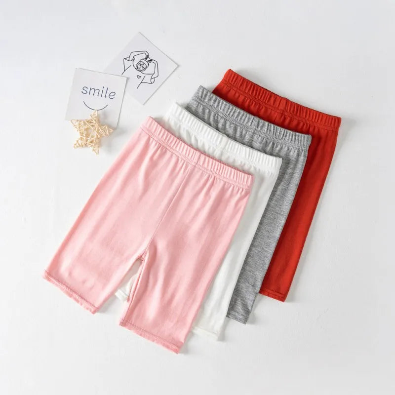 Girls Shorts Summer Capris for Kids Children Leggings Modal Anti Light Safety Pants for Baby Teenager Underwear Clothing 2024