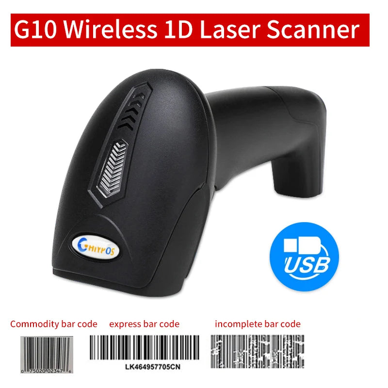 CHIYI 1D/2D Supermarket Handhel Barcode Bar Code Scanner Reader QR PDF417 Bluetooth 2.4G Wireless &Wired USB Platform