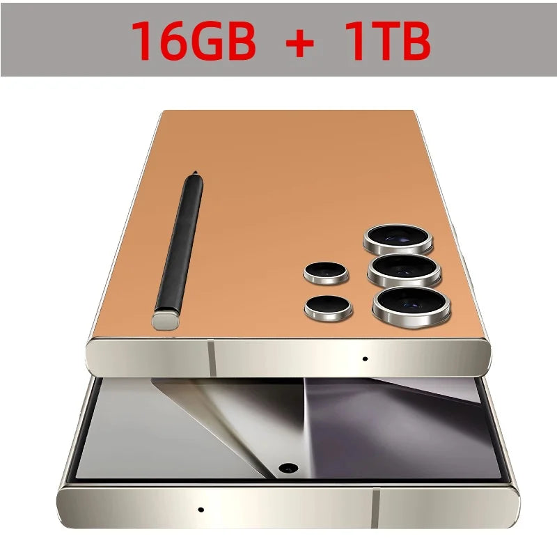 2025New S24 Ultra 7.3HD Cellphones Global Version 4G 5G Original Smartphone Dual SIM Android 14 Cell Phone 8000mAh Mobile Phones