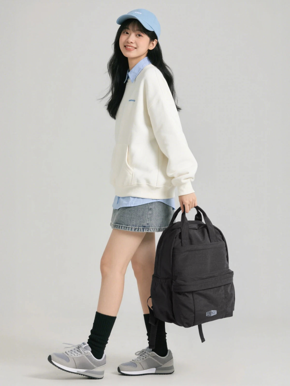 BAGSMART 14.3 in Laptop Backpack Large Capacity Business Briefcase Multi-Function Large Capacity Business Girls School Bag