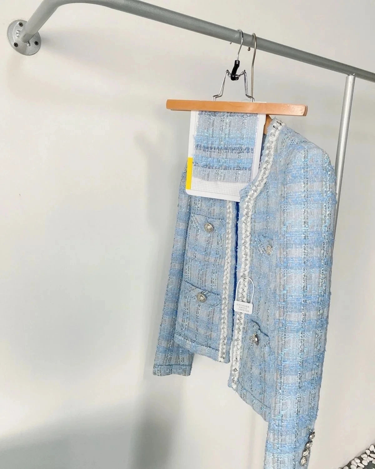 Women' Small fragrance Temperament plaid Coat 2024 Autumn New lady style long-sleeved tassel tweed coat high-end Ladies Jacket