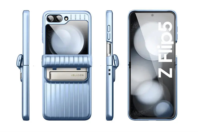 I-BLASON For Samsung Galaxy Z Flip 5 Case 5G (2023) Journey Full-Body Rugged Case with Built-in Screen Protector & Kickstand