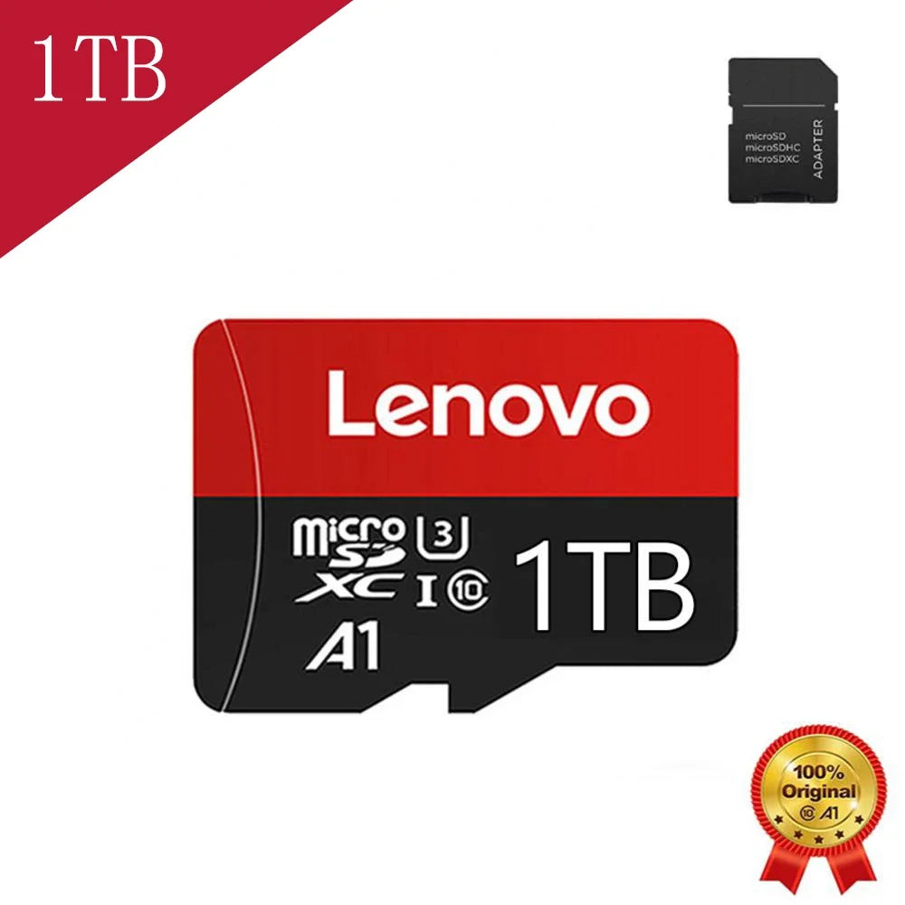 Lenovo Select Micro SD Memory Card, 256GB MicroSDXC 130MB/s Full HD and 4K UHD, UHS-I, U3, A2, V30, for cameras/automotive