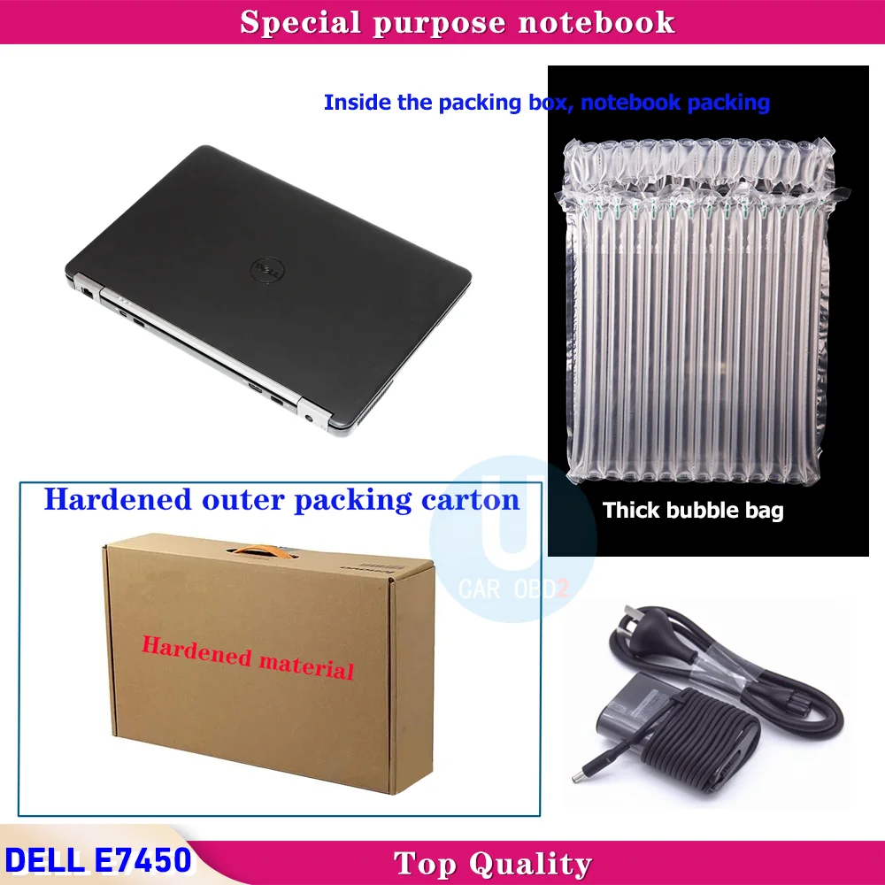 DELL E7450 Core i5 8GB RAM HDD/SSD Diagnostic Rugged Laptop for Mb Star C4/C5/C6 or ICOM NEXT/A2/A3 and 5054 Diagnostic Tool