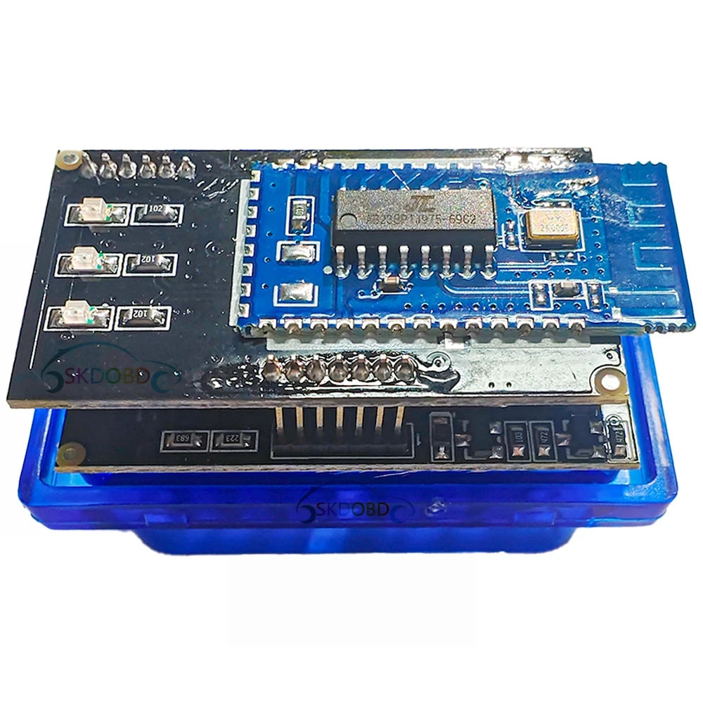 Latest Version Mini ELM327 V1.5 for IOS Android Bluetooth 5.1 Auto  Scanner OBD2 Black 2PCB Car ELM 327 Tester Diagnostic Tool