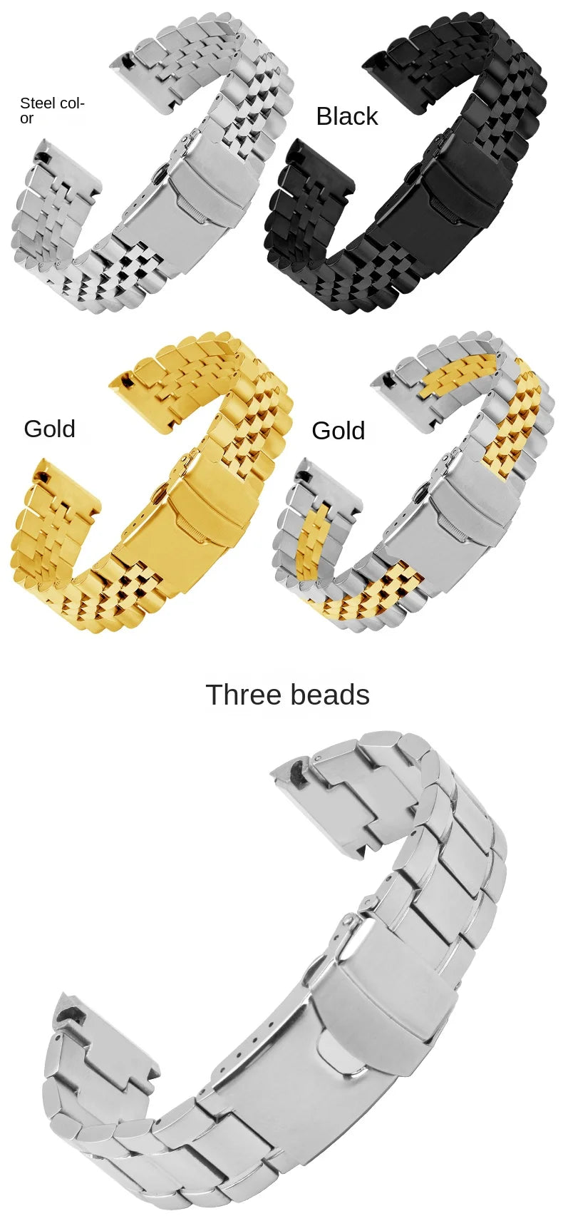 Solid stainless wristband for Seiko steel Wrist strap abalone turtle SRPE99K1 srpa21 srp777 srpc25 men's metal watchband 22mm