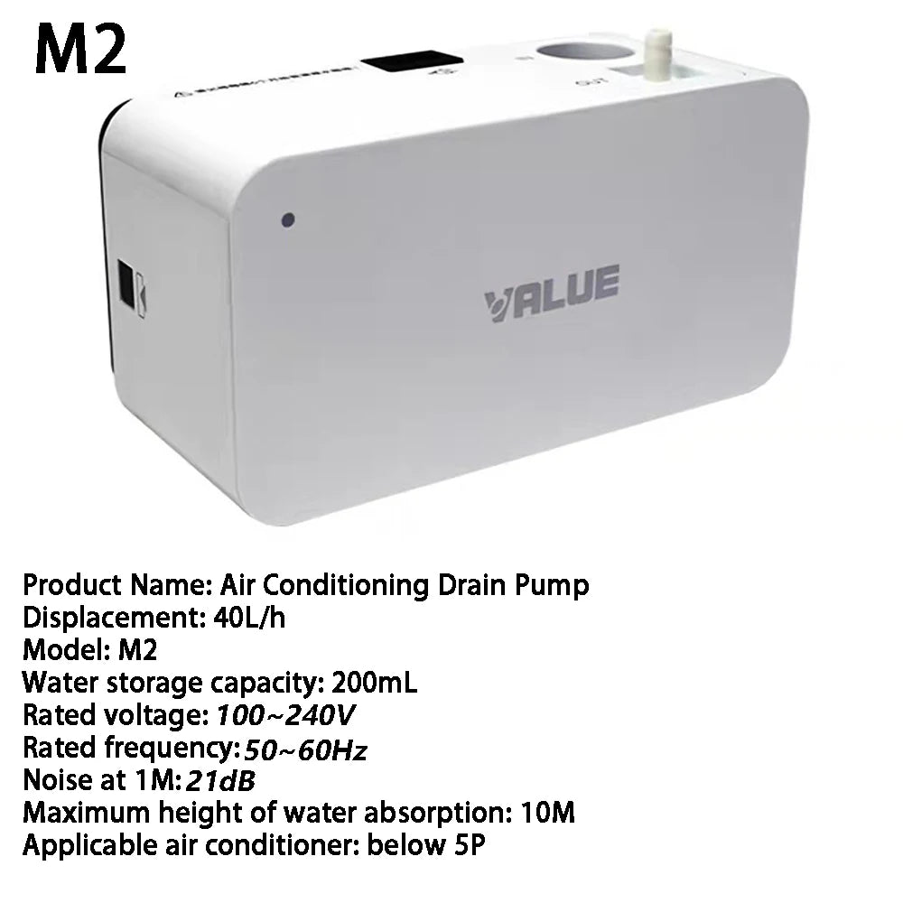 110V/220V Air Conditioner Drainage Pump Automatic Ultra-quiet Condensate Removal Lift Pumps For 1-3P On-hook Air Conditioner