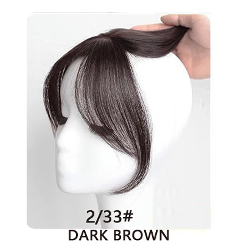Synthetic Bangs Wig Realistic Bangs Hairpiece Natural Wispy 3d Bangs Hair Extensions for Women