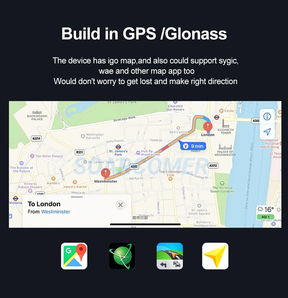 Android 14 Carplay Auto Car Radio For Renault Duster 2015 2016 2017 2018 2019 2020 Multimidia Video Player GPS 4G+WIFI Stereo BT