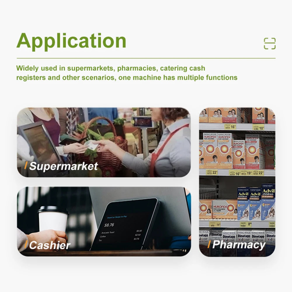 2D Barcode Scanner Gobal exposure Desktop Flat Hands-free High-performance Scanning Platform 1D 2D QR code Reader for Retail Pay