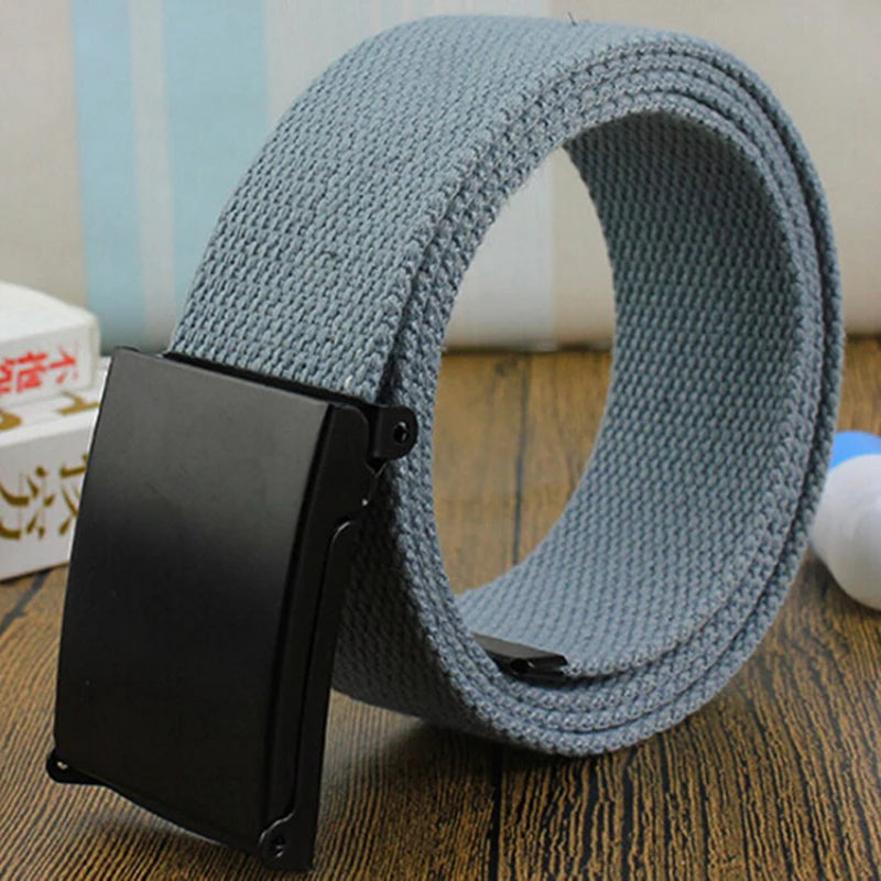 1pc Military Nylon Adjustable Belt Men Female Belts Men Outdoor Travel Tactical Waist Belt With Metal Buckle For Pants 2023