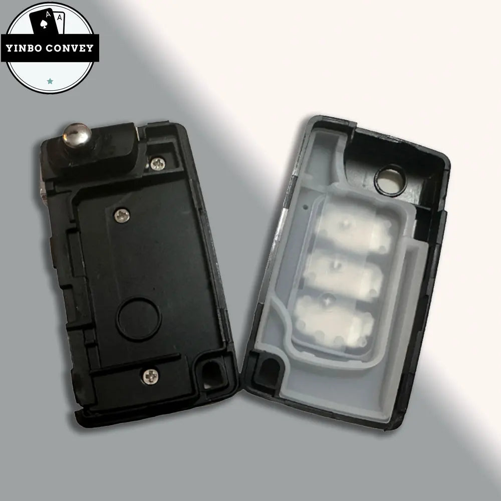 YINBO -Modified Flip Key Shell ASX  2/3 Buttons Car Key MIT11 Blade For Mitsubishi Eclipse Cross GK1W/2W/9W 2017 2018 2019 2020