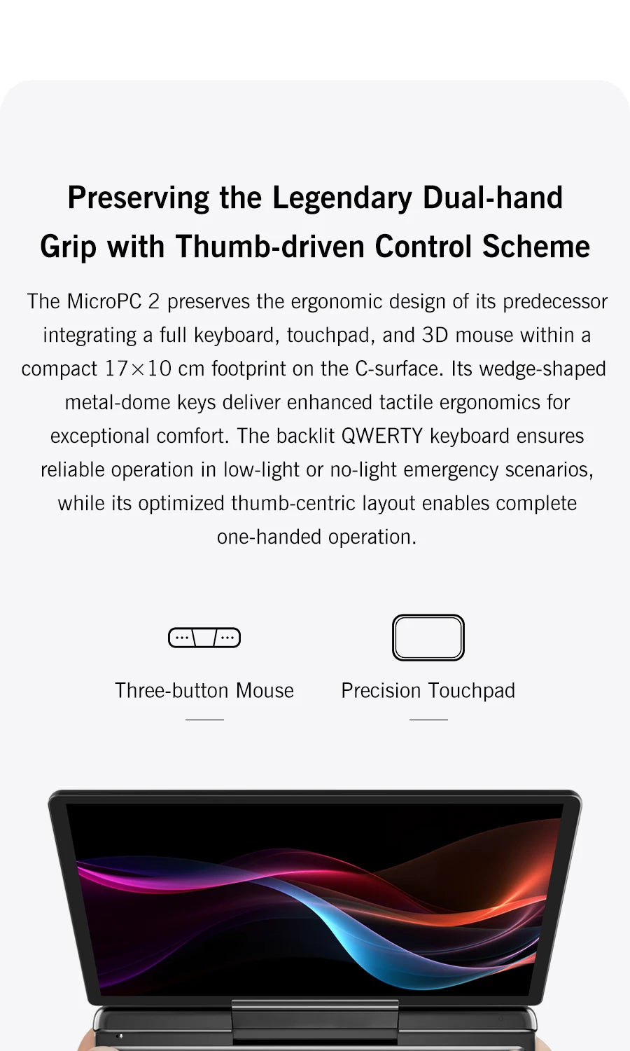 2025 New GPD MicroPC 2 7Inches Mini Industry Laptop Intel® Core™ i3-N300 16GB/512GB Windows 11 Portable Computer Notebook