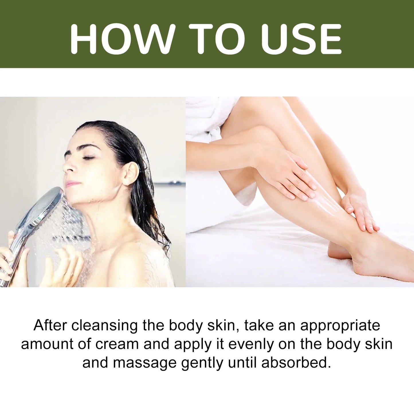 OceAura Green Coffee Bean Firming Body Cream Moisten the Skin Cream Caffeine Body Lotion Moisturizer To Firm Tighten Skin