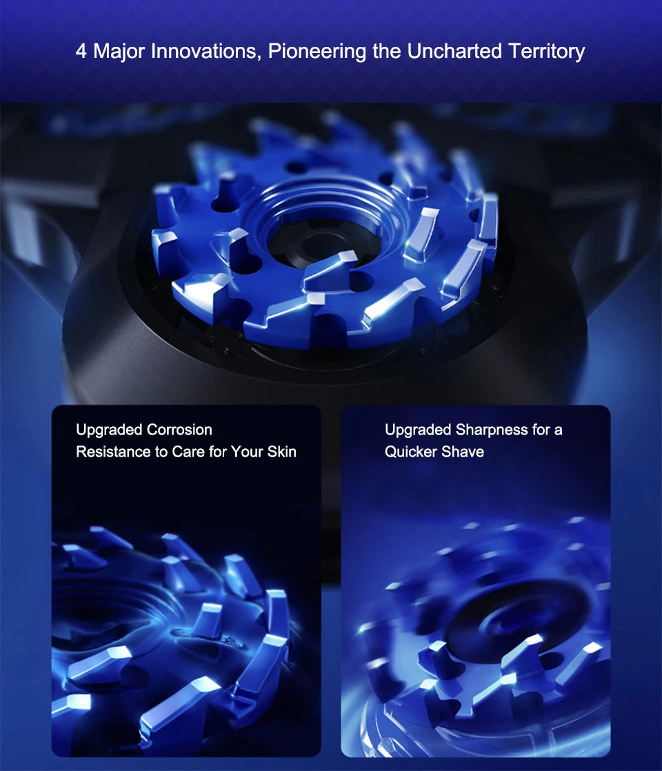 XIAOMI MIJIA Electric Shaver S700 Portable Flex Razor 3 Head Shaving IPX7 Waterproof Washable Beard Trimmer Trimer Cutter 30 Day