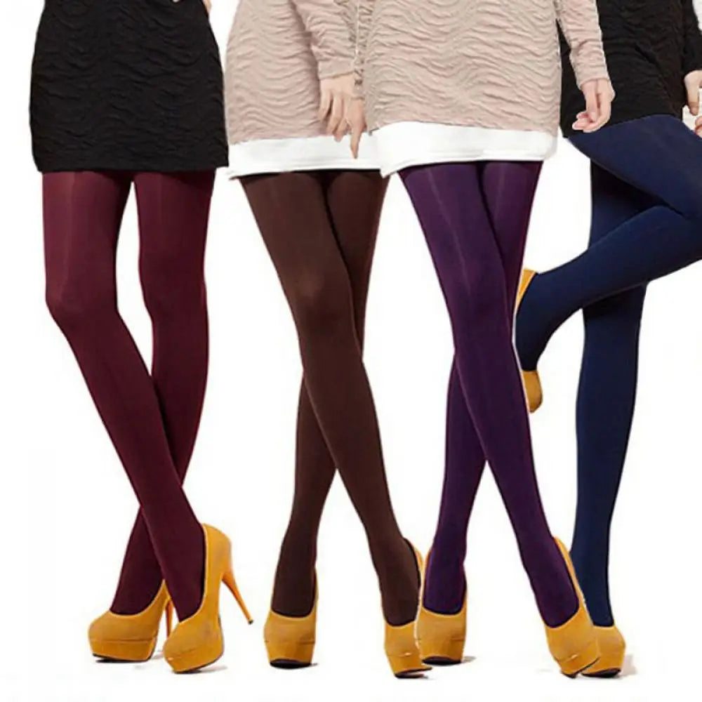New Autumn Winter Sexy Black Classic 120D Leggings Women High Elasticity Opaque Footed Pantyhose Seamless Thick lady Stockings