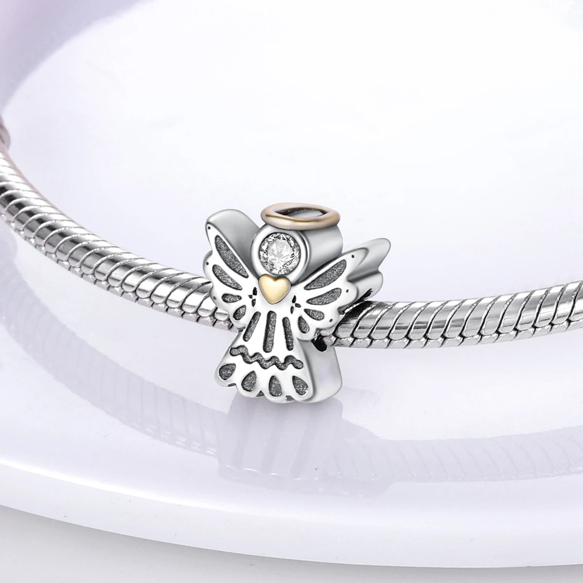 925 Silver Plated Firefly Pizza Cake Charms Fit Original Pandora Bracelet Making Fashion Jewelry