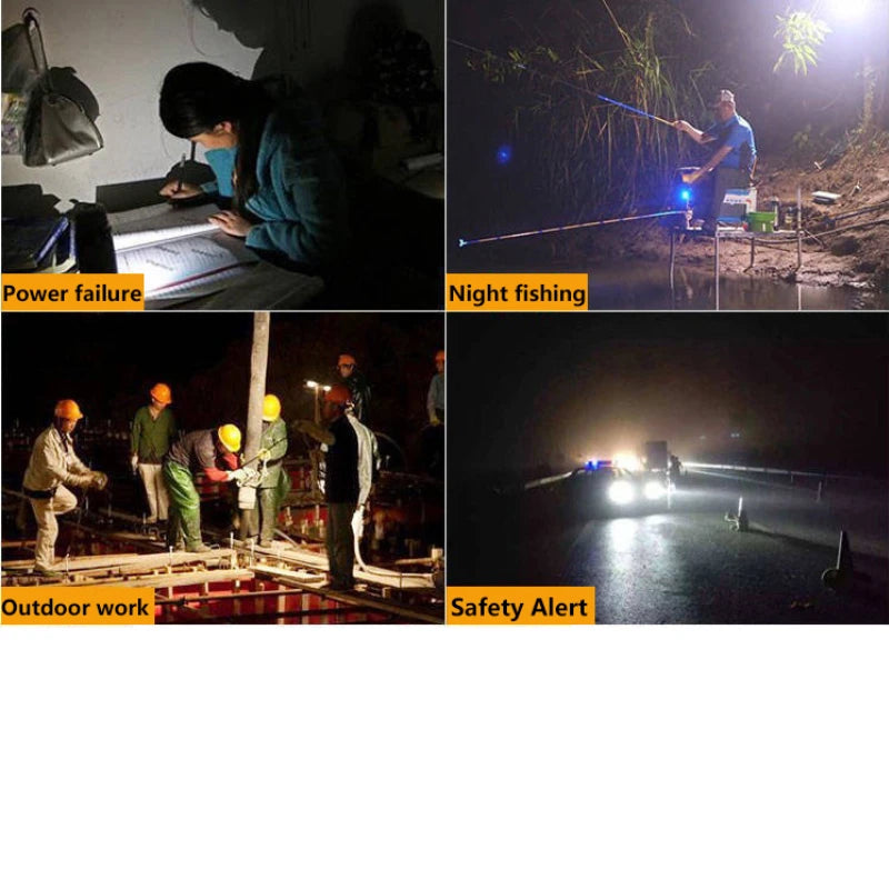 Portable Camping Light USB Rechargeable LED Emergency Lamp Bulb Hook Up Tent Light Garden Lighting Fishing Lantern Night Lights