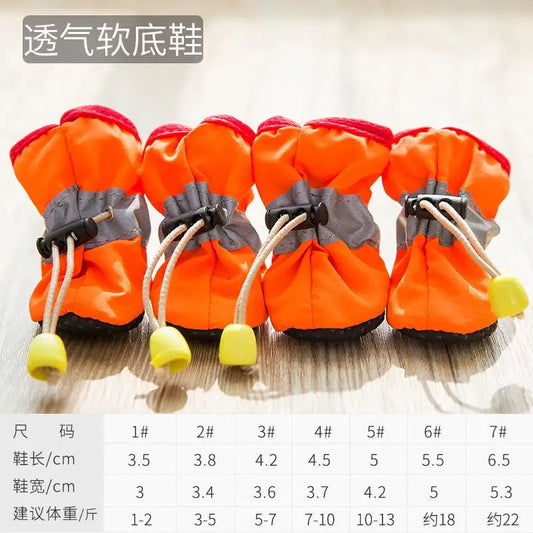 Waterproof Pet Dog Shoes Anti-slip Rain Snow Boot Footwear Thick Warm for Small Cats Dogs Puppy Dog Socks Booties Pet Shoes