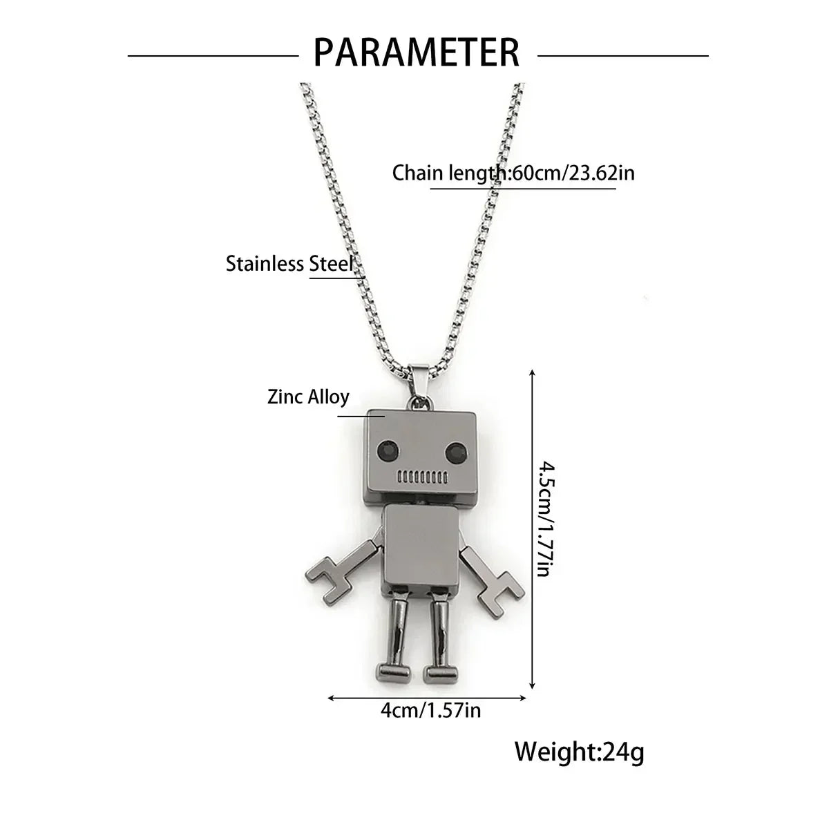 Pegasus Star Eye Vintage Stainless Steel Chain Screw Man Necklace Men Never Fade Dragon Scooter Street Hip Hop Male Jewelry