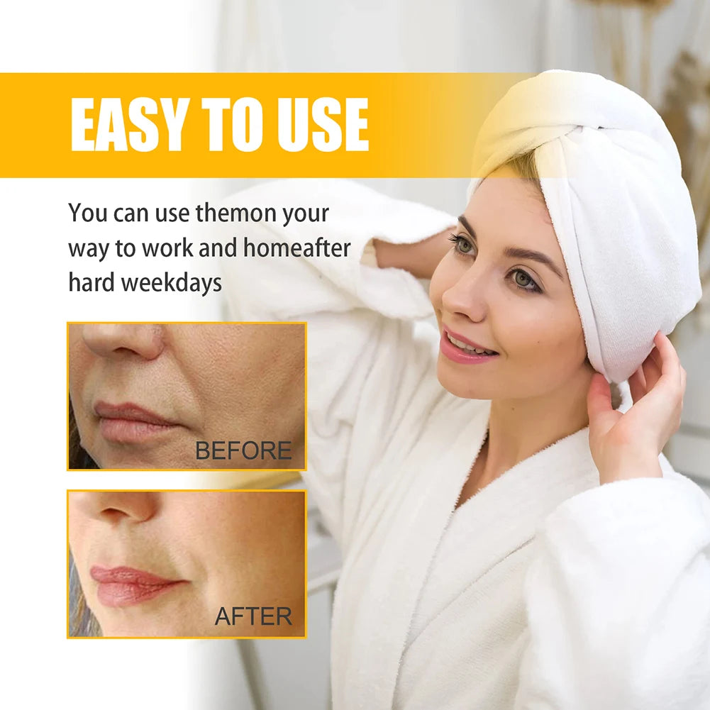 10pcs/Box Forehead Line Removal Patch Nasolabial Folds Collagen Wrinkle Face Patch Anti-Aging Face Lift Beauty Skin Care Pad