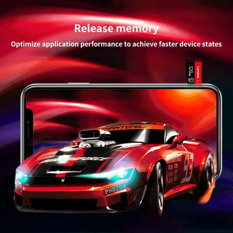 Lenovo Select Micro SD Memory Card, 256GB MicroSDXC 130MB/s Full HD and 4K UHD, UHS-I, U3, A2, V30, for cameras/automotive