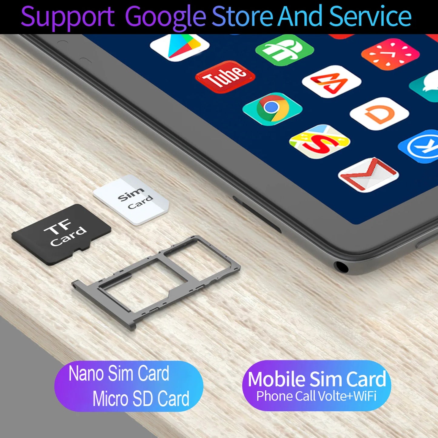 2025 New 10.1 Inch Android Tablet Pc Google Play Octa Core Dual Cameras Dual SIM 3G Phone Call Tablets Global Version 4GB RAM