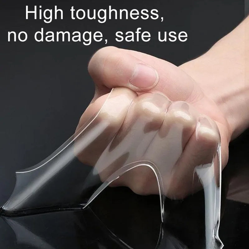 Nano Double sided Adhesive Tape Extra Strong Waterproof Transparent Traceless Tape Thickened Reusable Decorative Tape Home Tools
