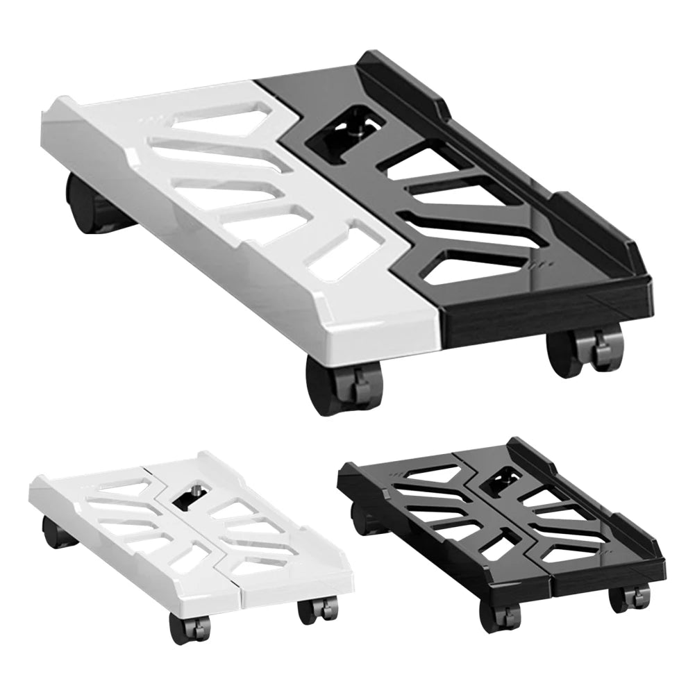 Adjustable Mobile CPU Stand Heavy-Duty PC Tower Stand With 4 Caster Wheels Ventilated Under Desk CPU Holder PC Floor Cart