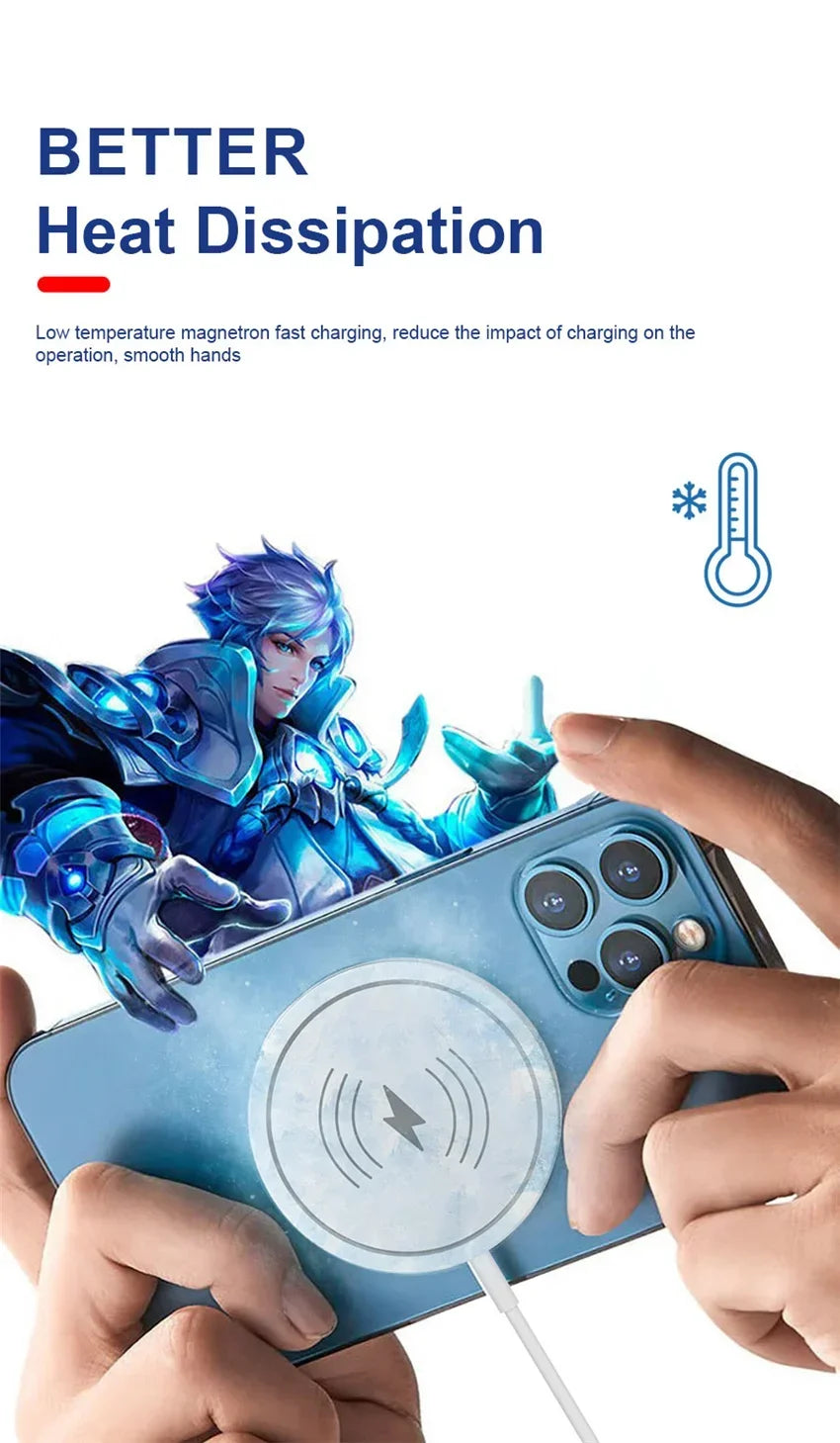 100W Magnetic Wireless Charger Pad For iPhone 16 15 14 13 12 Pro Max Mini Induction Fast Wireless Charging Dock Station Charger