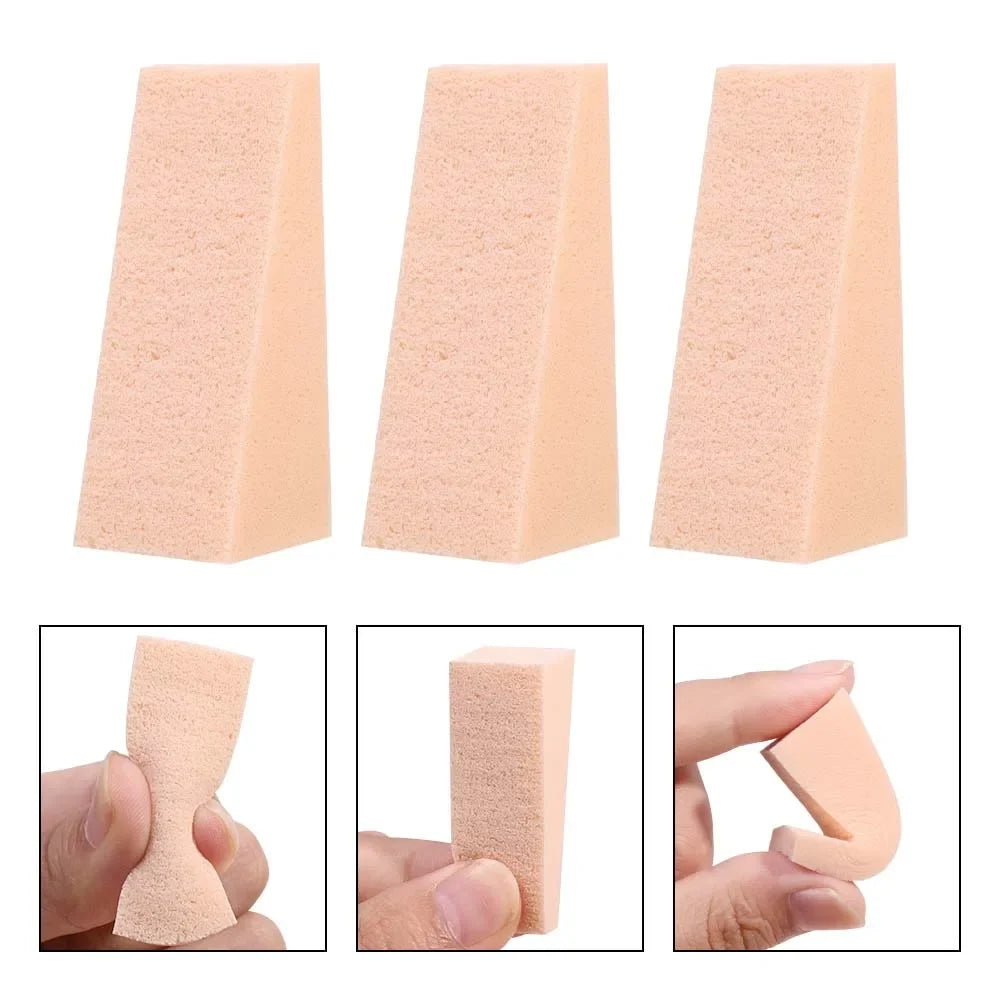100pcs Triangle Soft Makeup Sponge Puff Soft Smooth Facial Foundation Powder Puffs Dry and Wet Dual Purpose Concealer Cream Tool