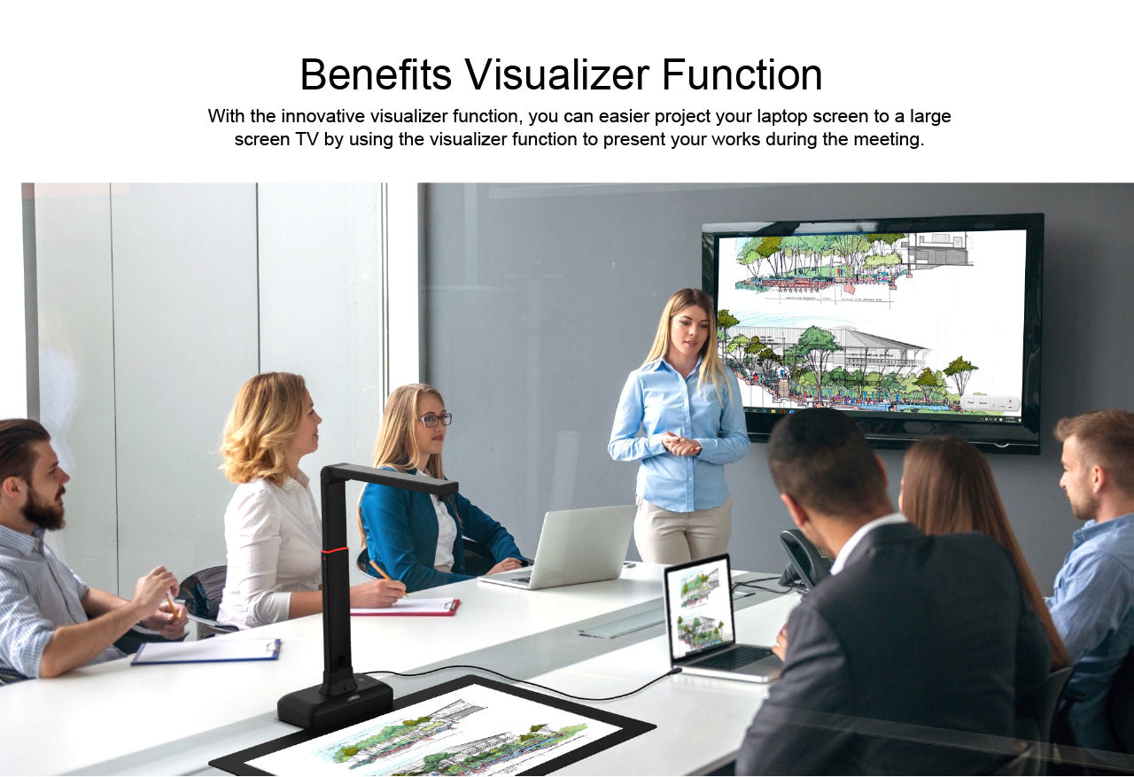 VIISAN S21 CaptureA2 27MP High Resolution HD Camera Book Document Scanner  Auto Flatte Height  Multi Language OCR  Windows Macos