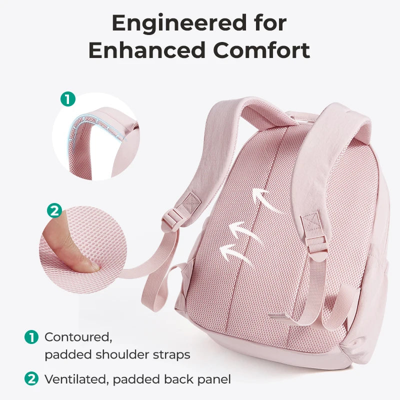 BAGSMART 14.3 in Laptop Backpack Large Capacity Business Briefcase Multi-Function Large Capacity Business Girls School Bag