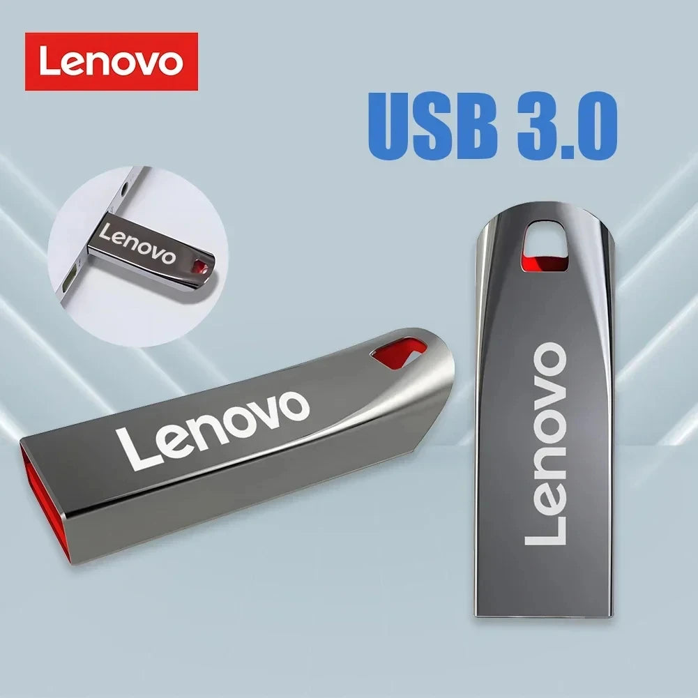 Lenovo 2TB USB 3.0 Metal Flash Drives High Speed Pendrive 1TB 512GB 256GB Portable Usb Drive Waterproof Memoria Usb Flash Disk