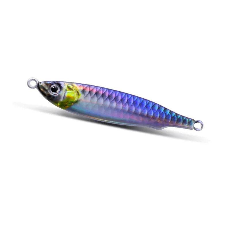 3D Print Metal Jig Fishing Shore Jigging Sea Fishing Slow Jig lifelike Micro Jigg Ultra Slim Spoon Laser Artificial Bait