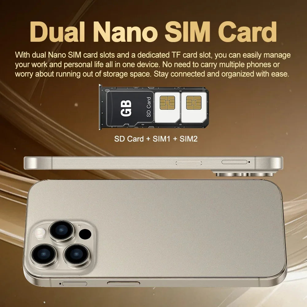 Original Mobile Phones Deals XS16 Pro+ Smartphone 7.3 inch Full Screen 4G 5G Cell Phone 8000mAh Brand New Phones Global Version