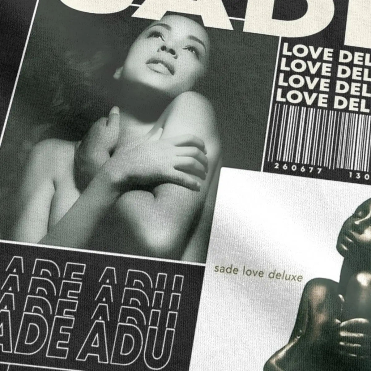 Sades Adu T-Shirts for Men Singer Fashion Cotton Tees Crewneck Short Sleeve T Shirts Gift Clothing