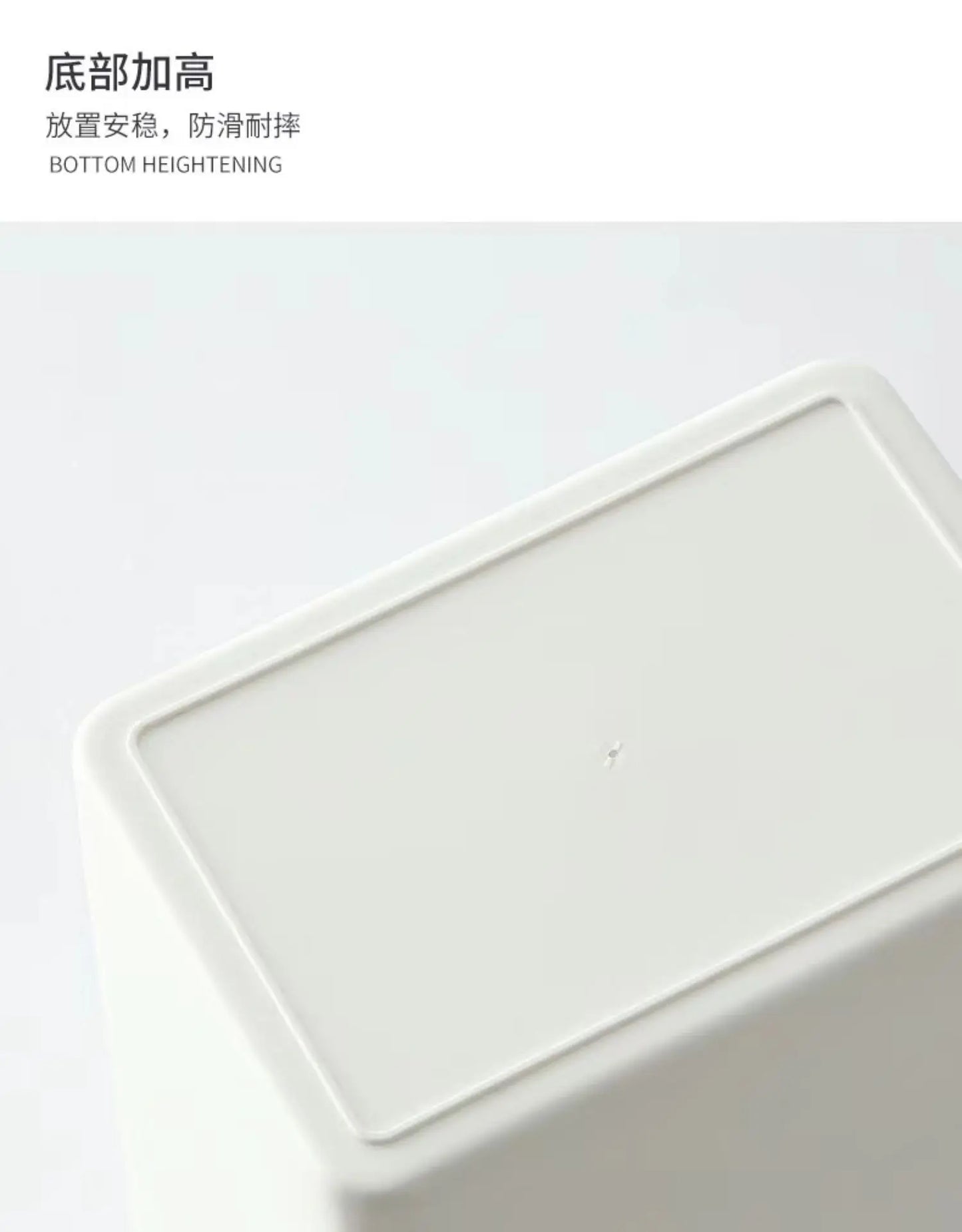 Japanese Style Simple Bamboo Cover Trash Bin Household Living Room Kitchen Bedroom Bathroom Hotel Creative Square Paper Basket