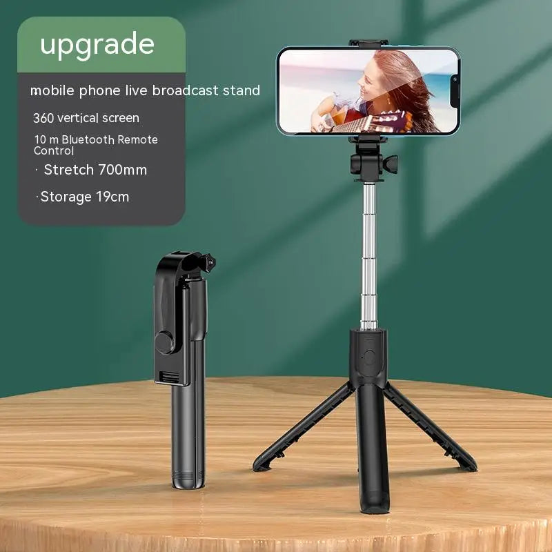 Expandable 3-in-1 Selfie Stick Tripod With Detachable BT Wireless Remote Compatible With Most Of Phones Lightweight Tripod Stand