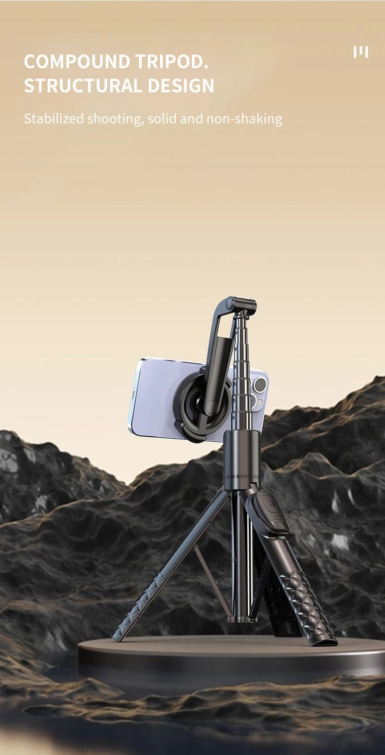 Xiaomi Magnetic Selfie Stick 1.24M Wireles Folding Telescopic Tripod for Android IPhone Smartphone with Remote Control