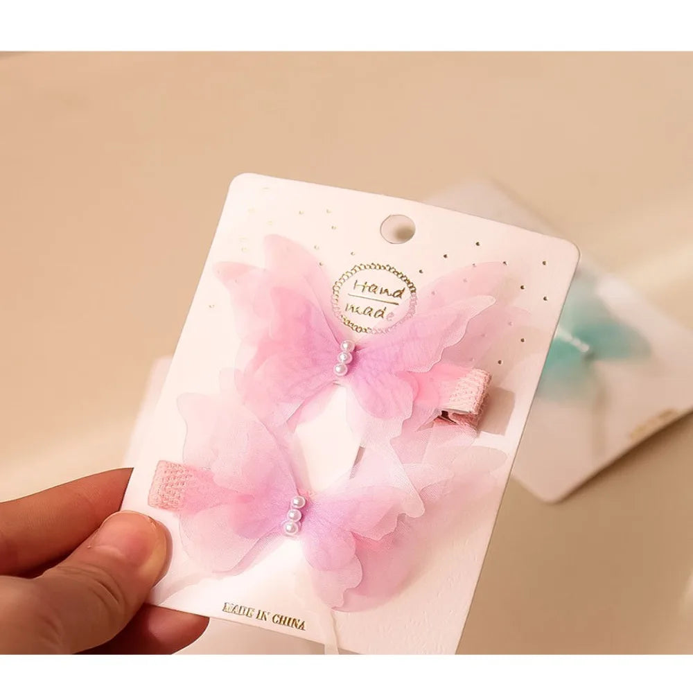 Headwear Girls Hairpins Fashion Butterfly Shape Hairgrip Hair Clips Sweat Jewelry Gift Womens Headdress