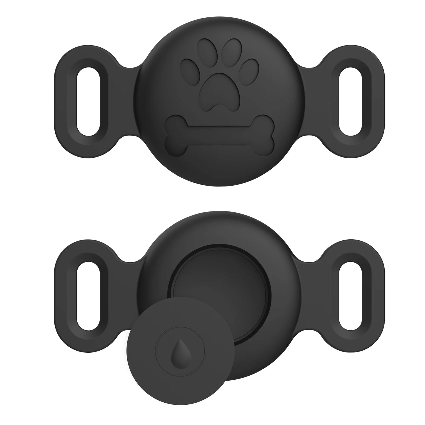 Silicone Engraved Cover For Apple Airtag Case Dog Cat Collar GPS Finder Protective Soft Case For Apple Air Tag Tracker Holder