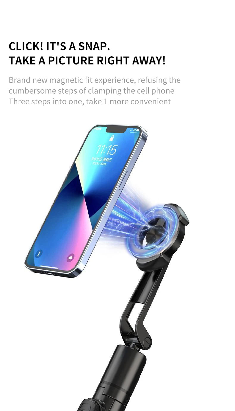 Xiaomi Magnetic Selfie Stick 1.24M Wireles Folding Telescopic Tripod for Android IPhone Smartphone with Remote Control